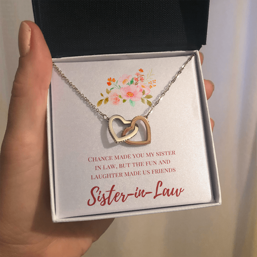 Sister in Law - Special Connection - Interlocking Hearts Necklace