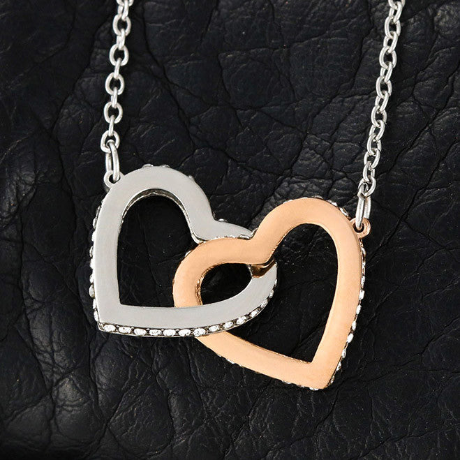 Daughter - Lovely Daughter - Interlocking Hearts Necklace