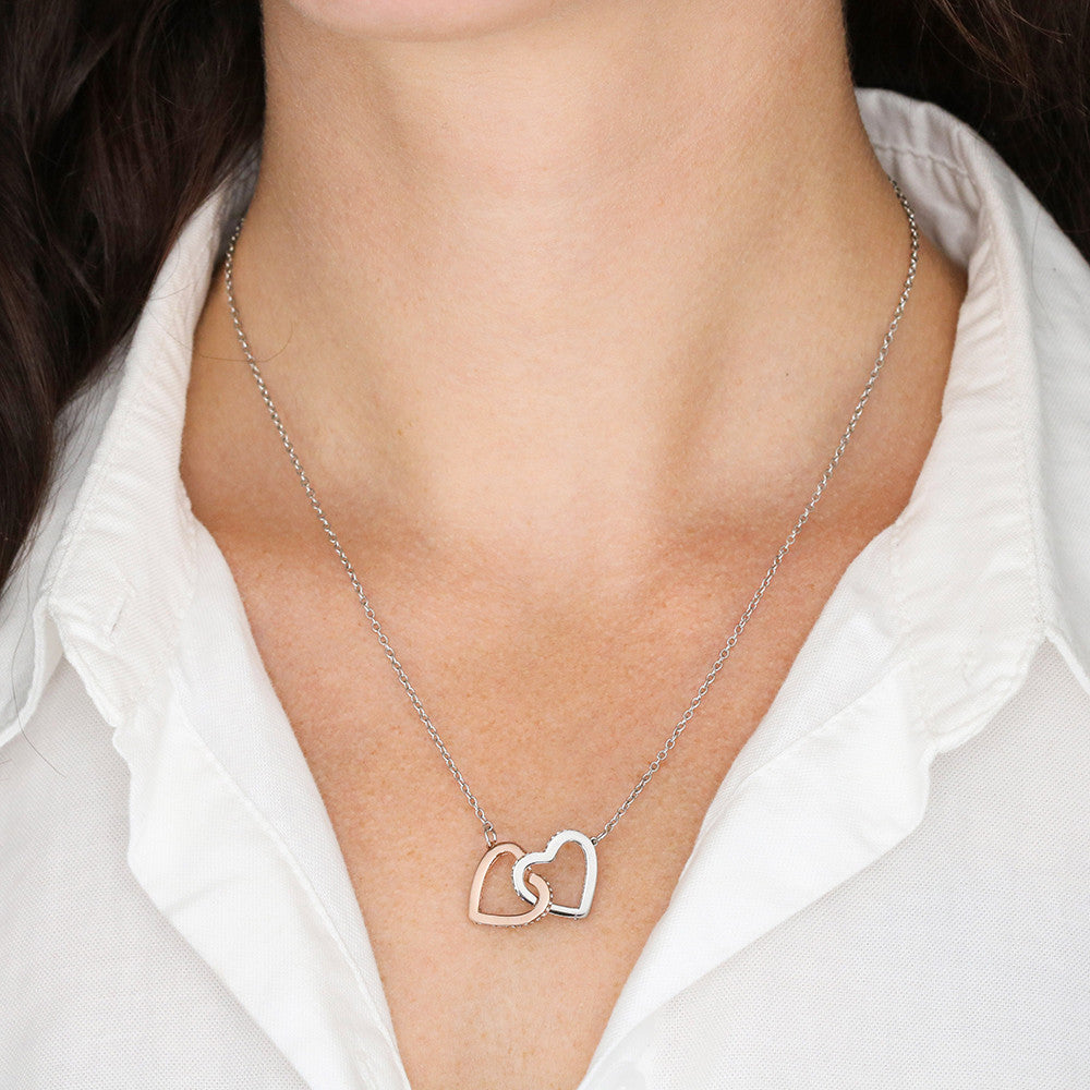 Bridesmaid - Heart Connection - Interlocking Hearts Necklace
