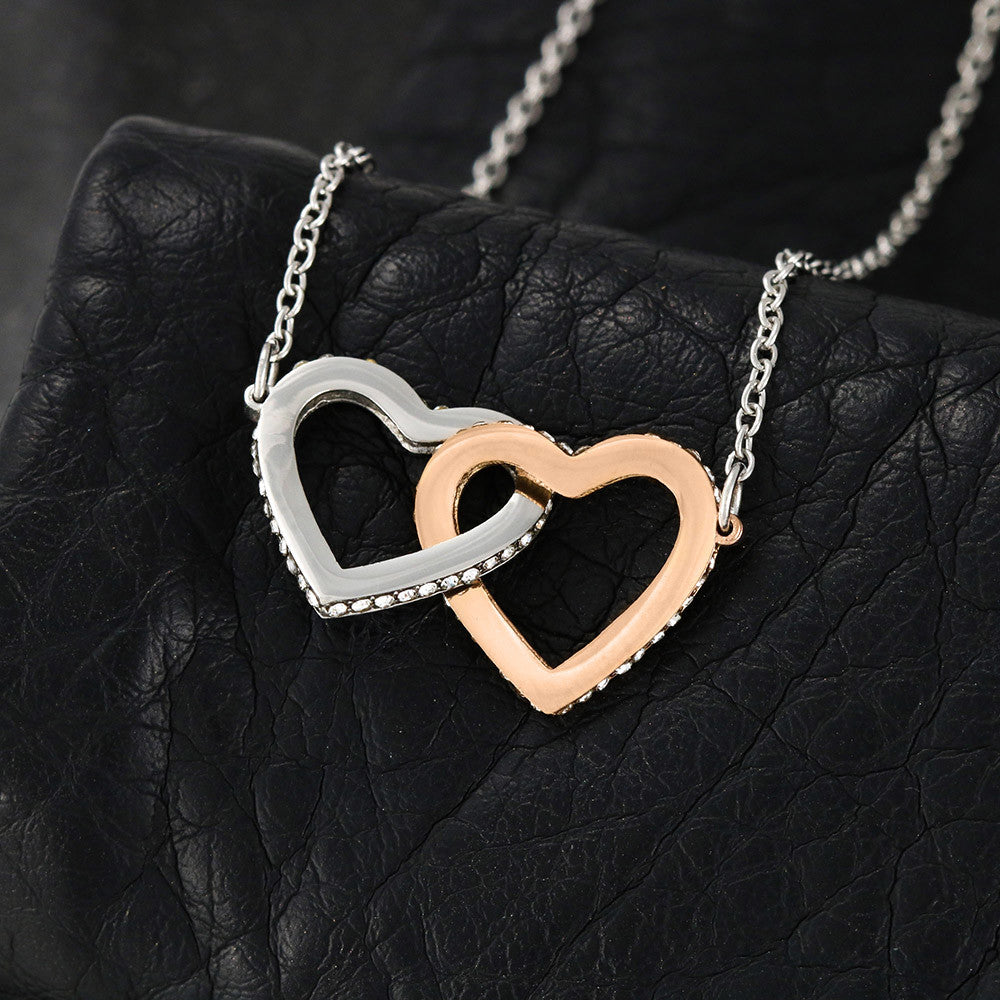 Daughter - Life Journey - Interlocking Hearts Necklace