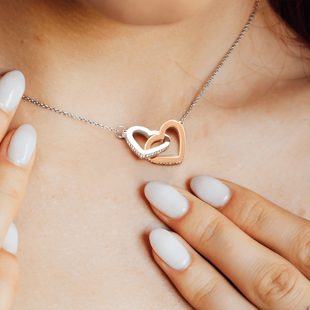 Daughter - Gold Bond - Interlocking Hearts Necklace