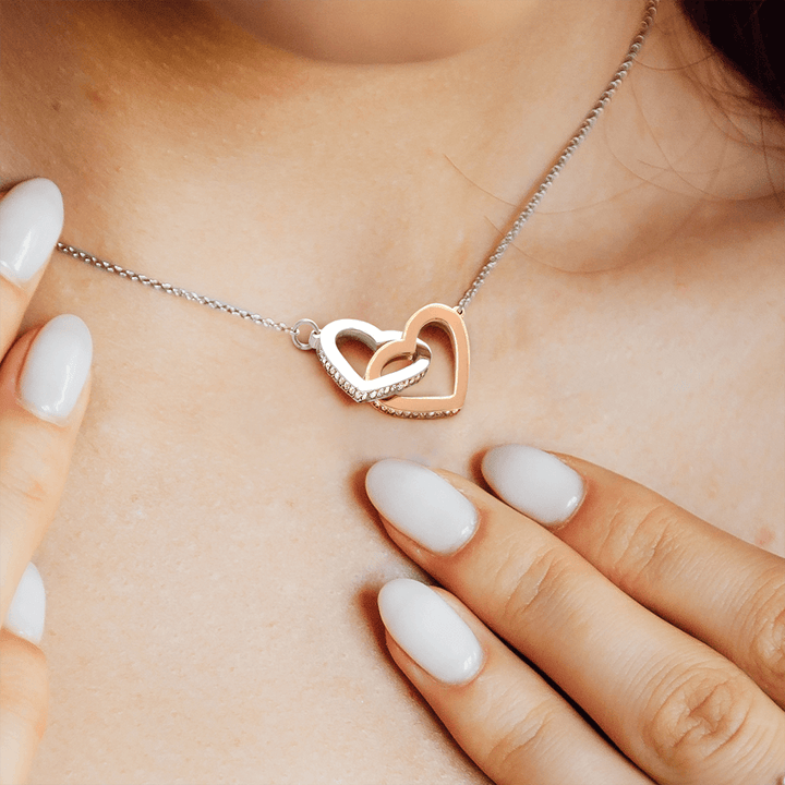 Daughter - Gold Bond - Interlocking Hearts Necklace