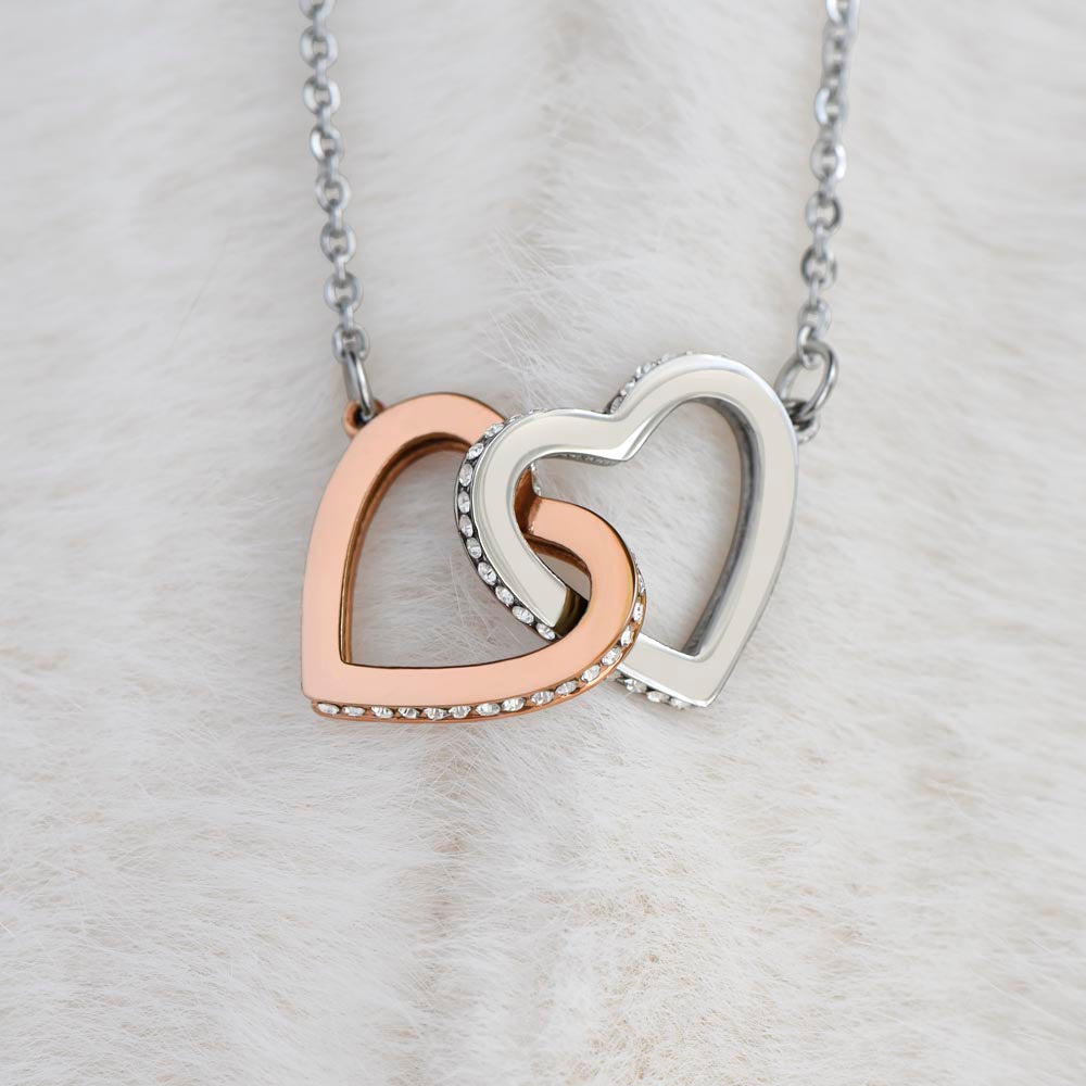 Daughter - Strength - Interlocking Hearts Necklace