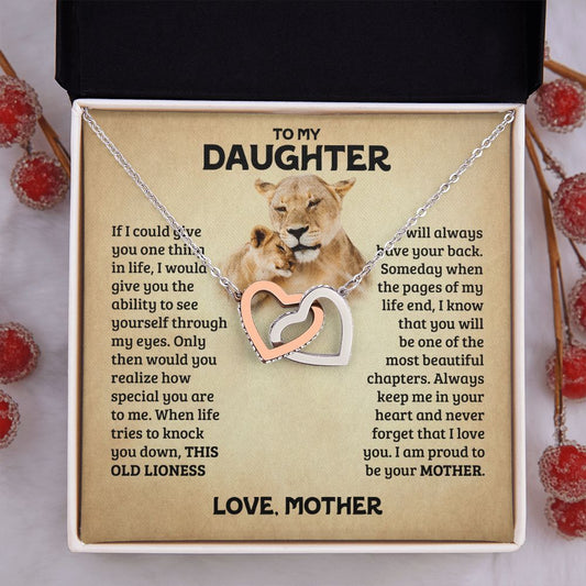 [Almost Sold Out] Daughter - Old Lioness - Interlocking Hearts Necklace