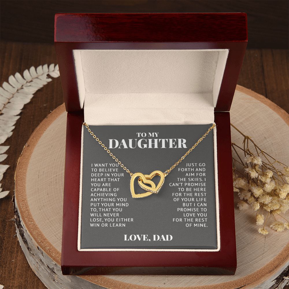 [ Almost Sold Out ] Daughter - Win or Learn - Interlocking Hearts Necklace