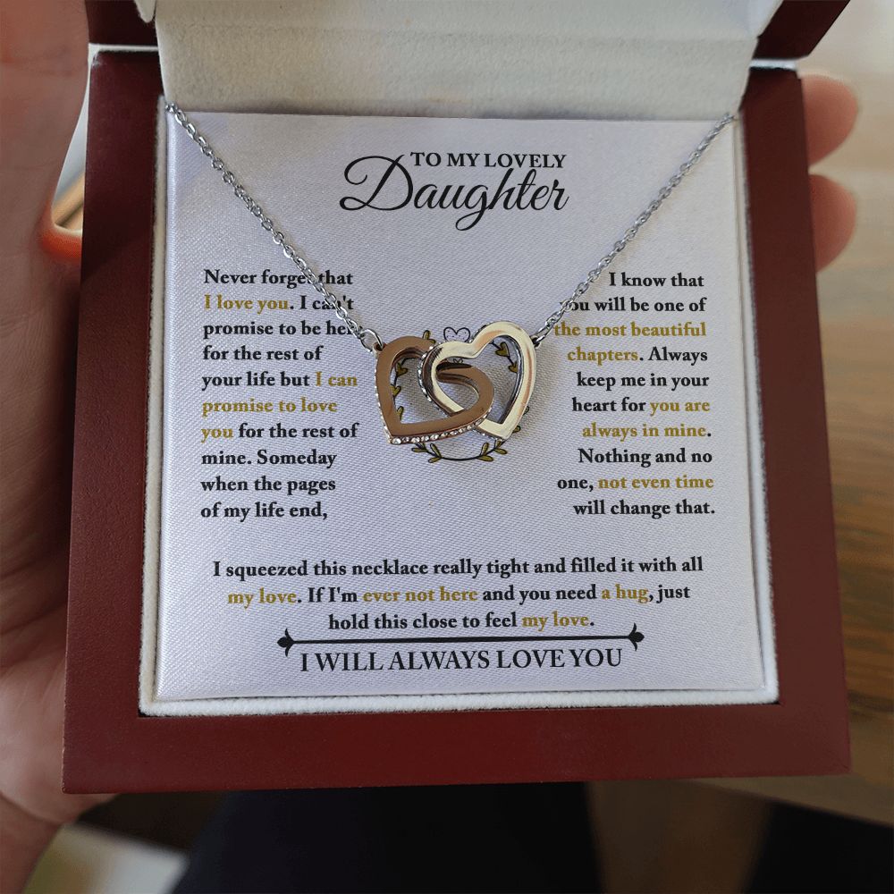 [Almost Sold Out] Daughter - Feel My Love - Interlocking Hearts Necklace