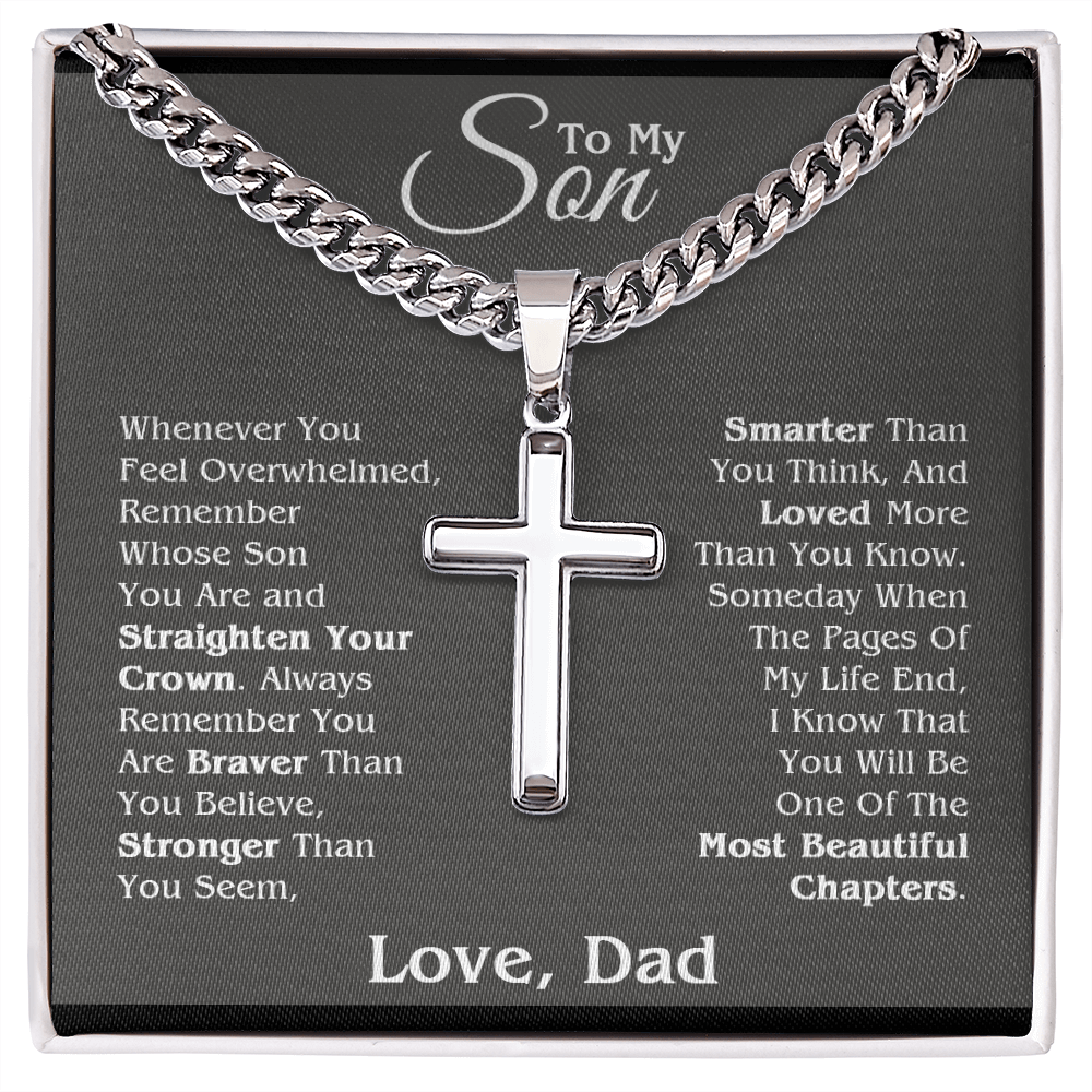 Son - Beautiful Chapter - Cross Cuban Link Chain