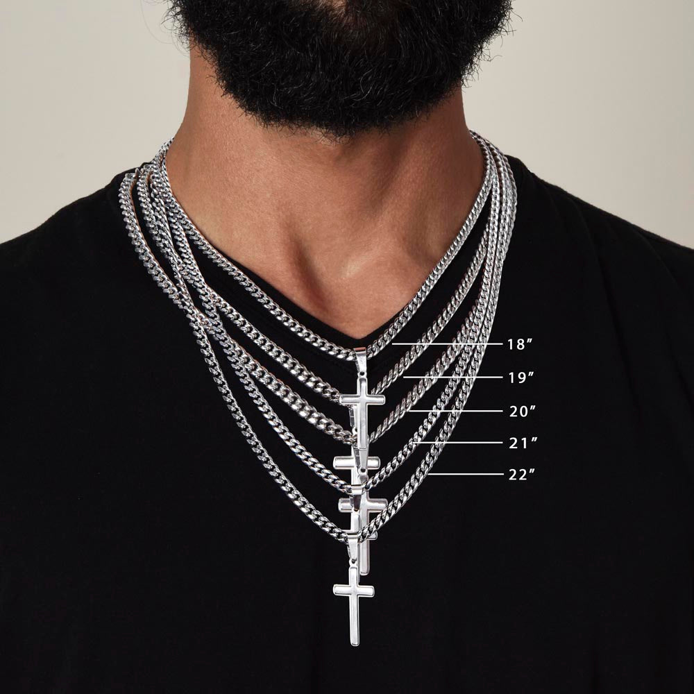 Son - Beautiful Chapter - Cross Cuban Link Chain