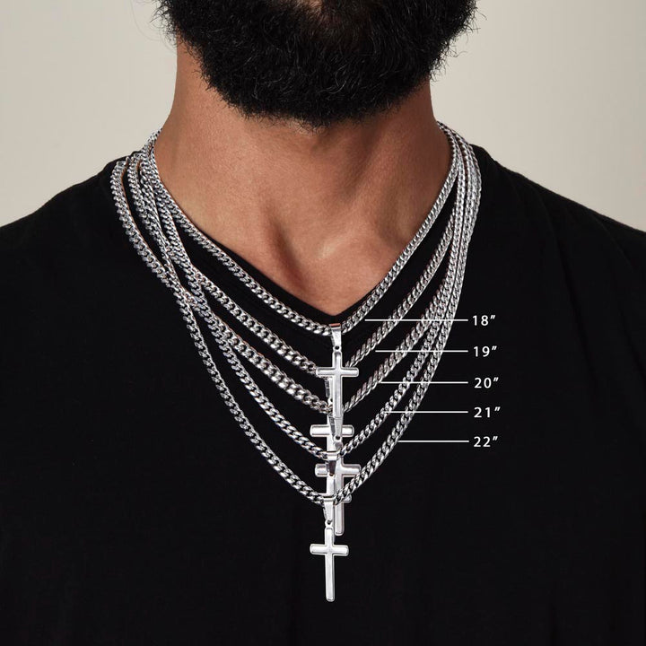 Son - Beautiful Chapter - Cross Cuban Link Chain