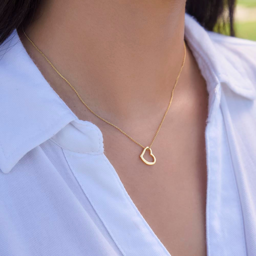 Daughter - My Heart - Delicate Heart Necklace