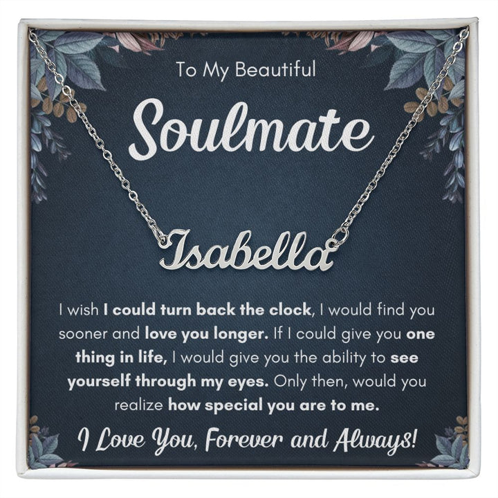Custom name gift for girlfriend birthday personalized gifts for wife anniversary gift for her soulmate necklace for women present