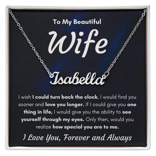 Custom name best anniversary gifts for her badass women gifts love necklaces for women gift for wife birthday presents for the wife