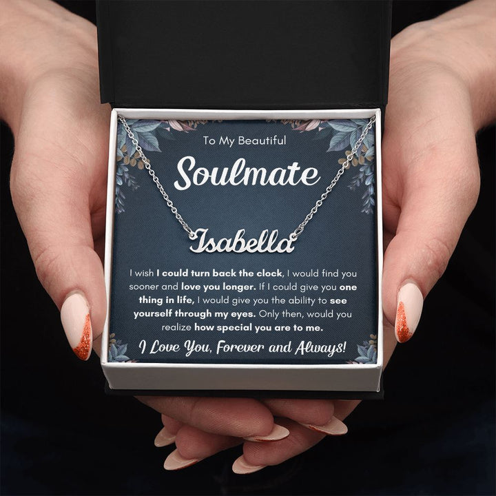 Custom name gift for girlfriend birthday personalized gifts for wife anniversary gift for her soulmate necklace for women present