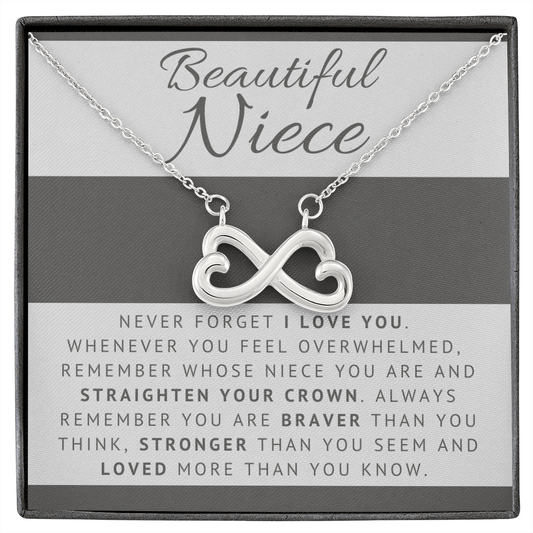 Niece - Strong - Infinity Necklace