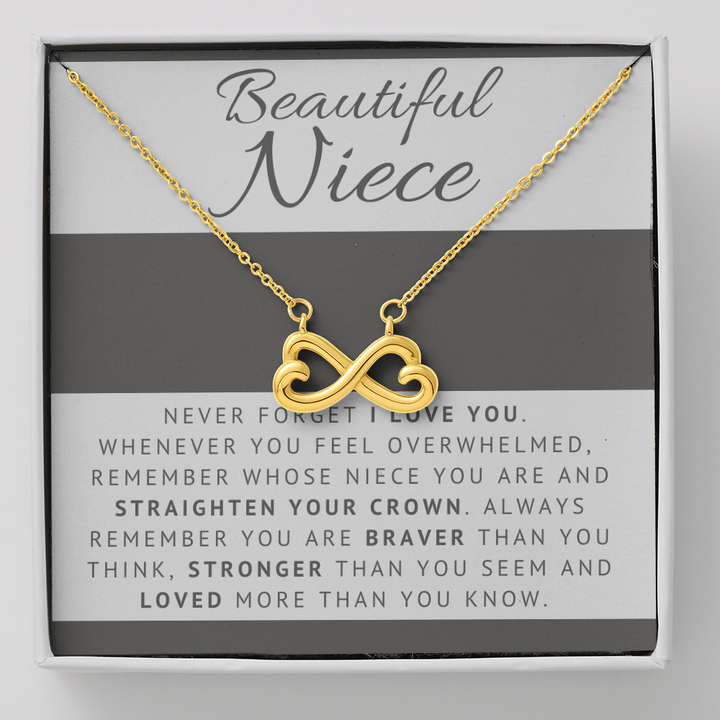 Niece - Strong - Infinity Necklace