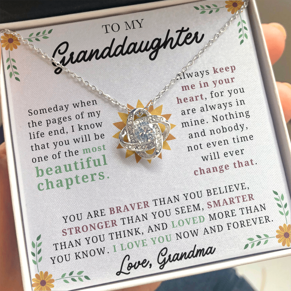 Granddaughter - Beautiful Chapters Knot Necklace