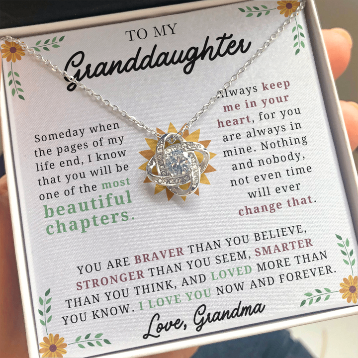 Granddaughter - Beautiful Chapters Knot Necklace