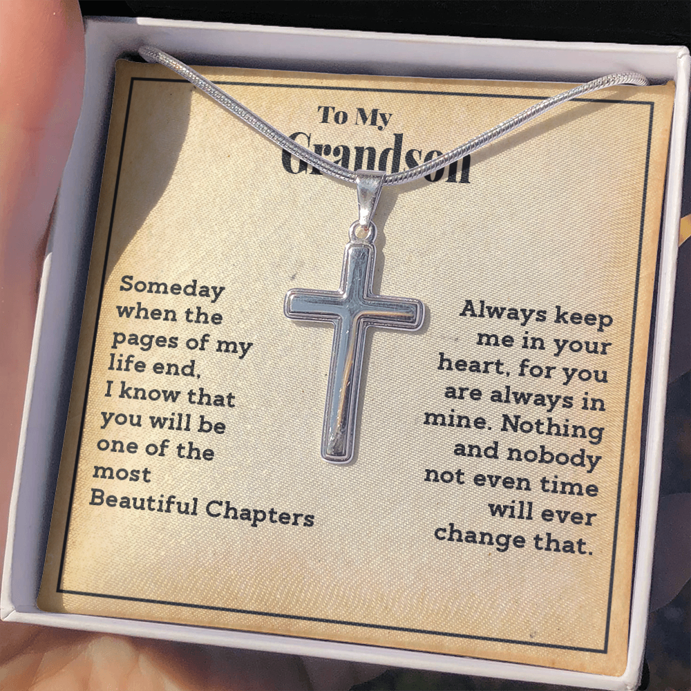Grandson - Beautiful Chapters - Cross Gift Necklase
