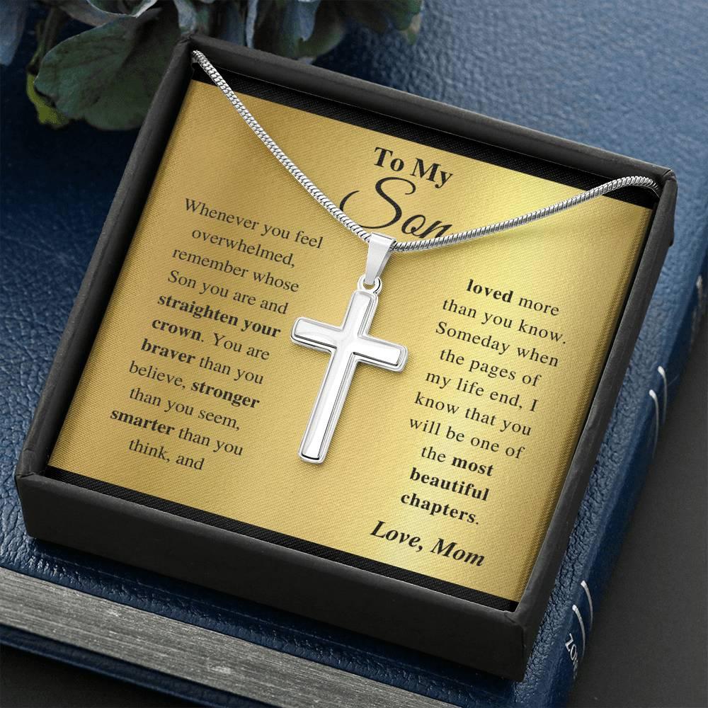 Jewelry gifts Son - My Life - Cross Gift Necklase - Belesmé - Memorable Jewelry Gifts
