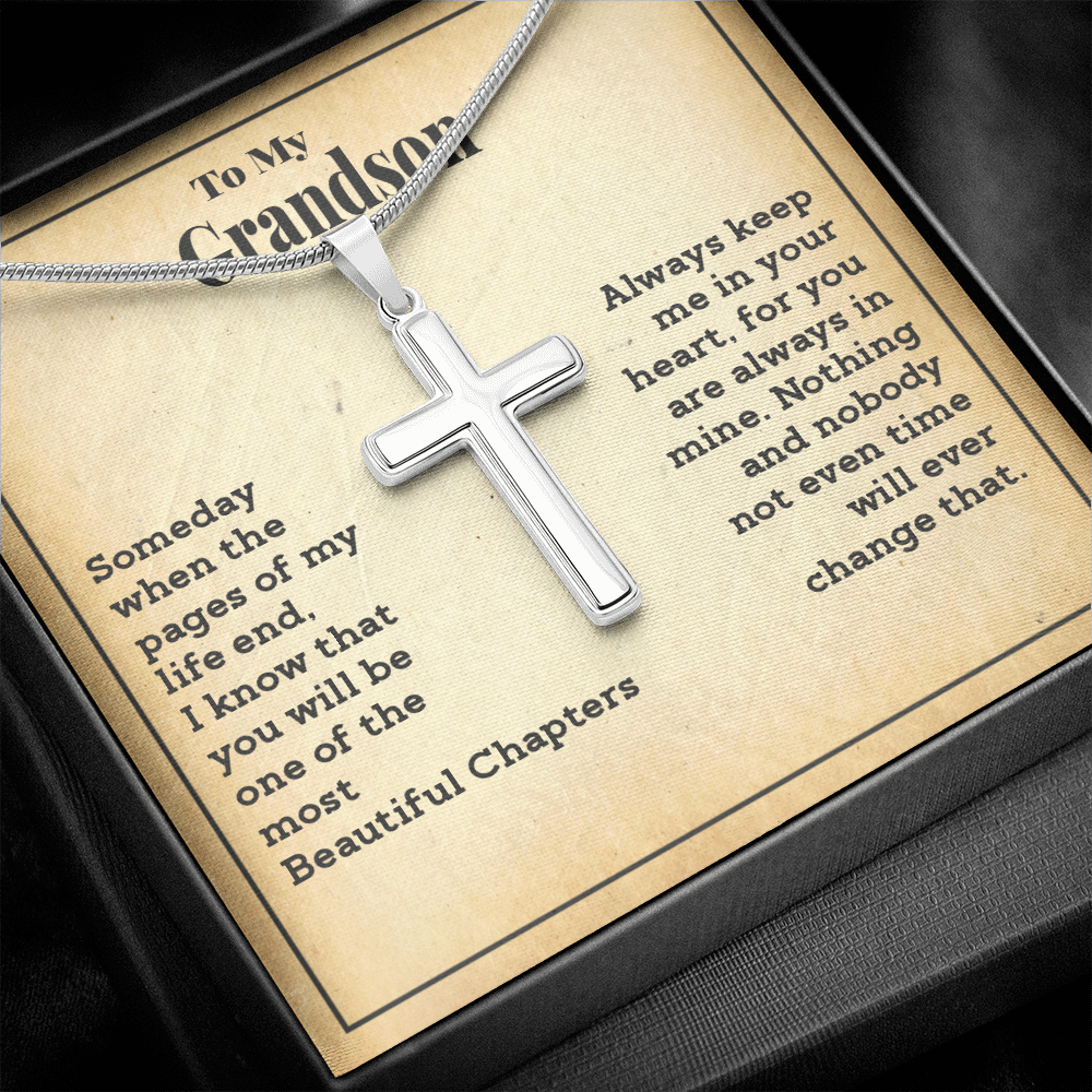 Grandson - Beautiful Chapters - Cross Gift Necklase