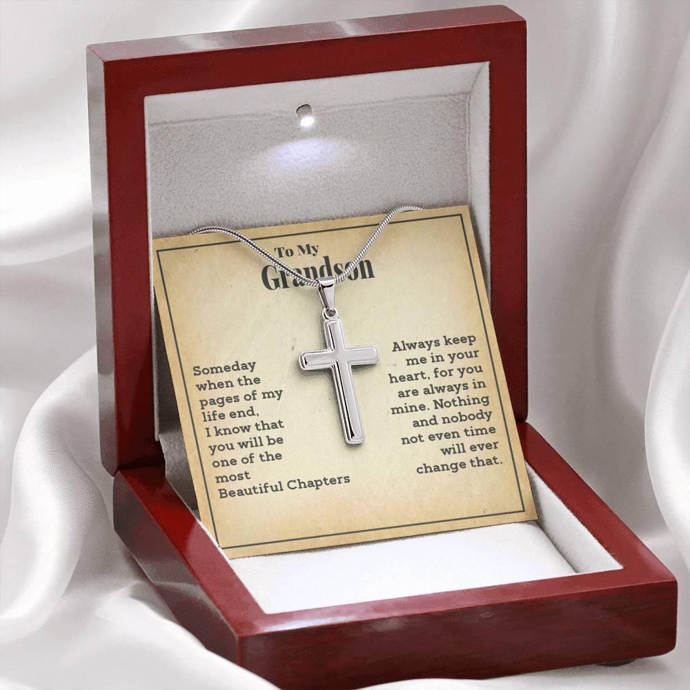 Jewelry gifts Grandson - Beautiful Chapters - Cross Gift Necklase - Belesmé - Memorable Jewelry Gifts