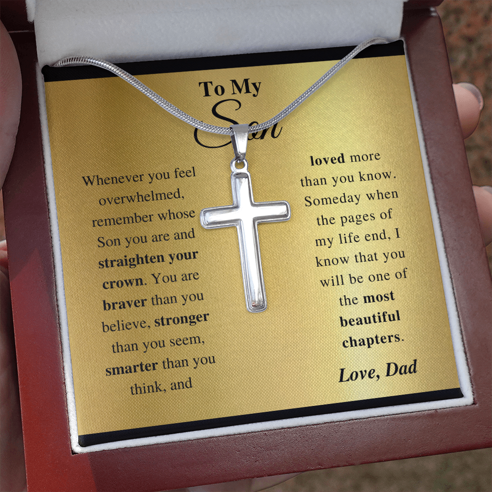Son - Pages Of My Life - Cross Gift Necklase