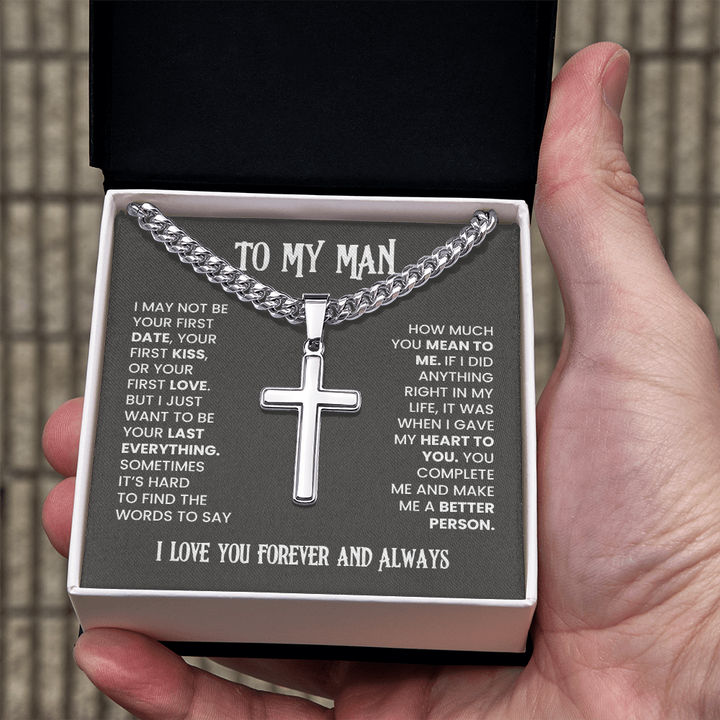 My Man - Last Everything - Cross Cuban Link Chain